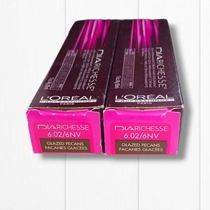 L'Oreal Professionnel DIARichesse 2 Tubes Ammonia-Free 6.02/6NV Glazed Pecans